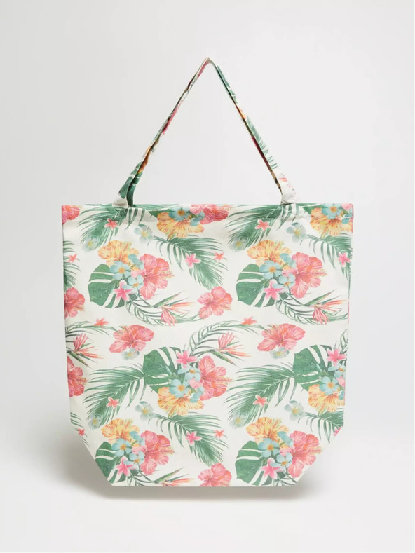 Moodo Krém és zöld női mintás táska Moodo