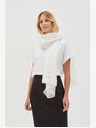 Moodo Fehér női pöttyös sál Moodo