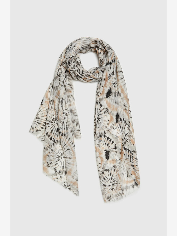 Moodo Bézs színű női mintás sál Moodo