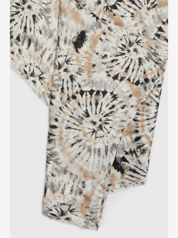 Moodo Bézs színű női mintás sál Moodo