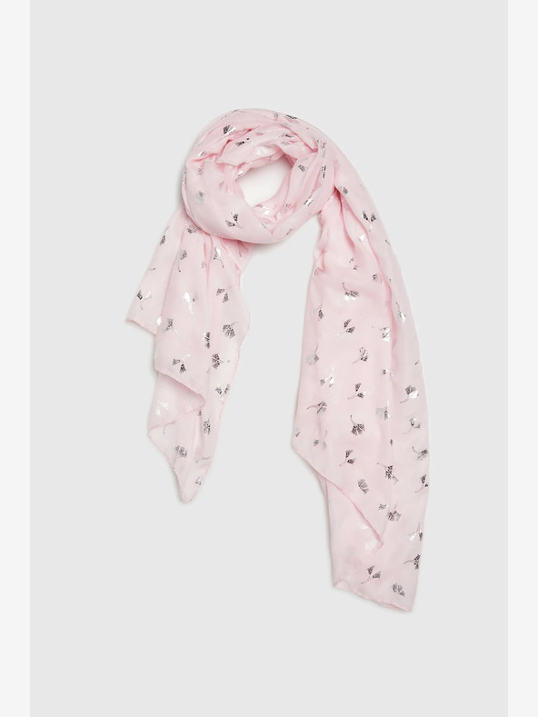 Moodo Világos rózsaszín női mintás sál Moodo