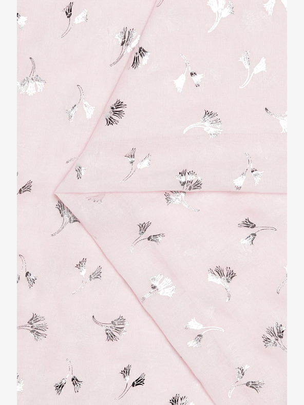 Moodo Világos rózsaszín női mintás sál Moodo