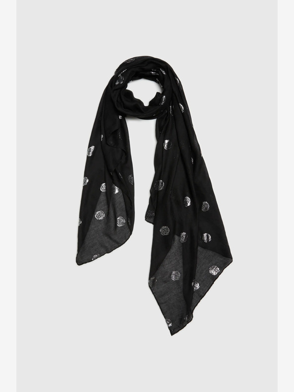 Moodo Fekete női pöttyös sál Moodo