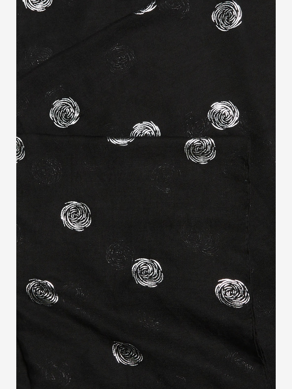 Moodo Fekete női pöttyös sál Moodo