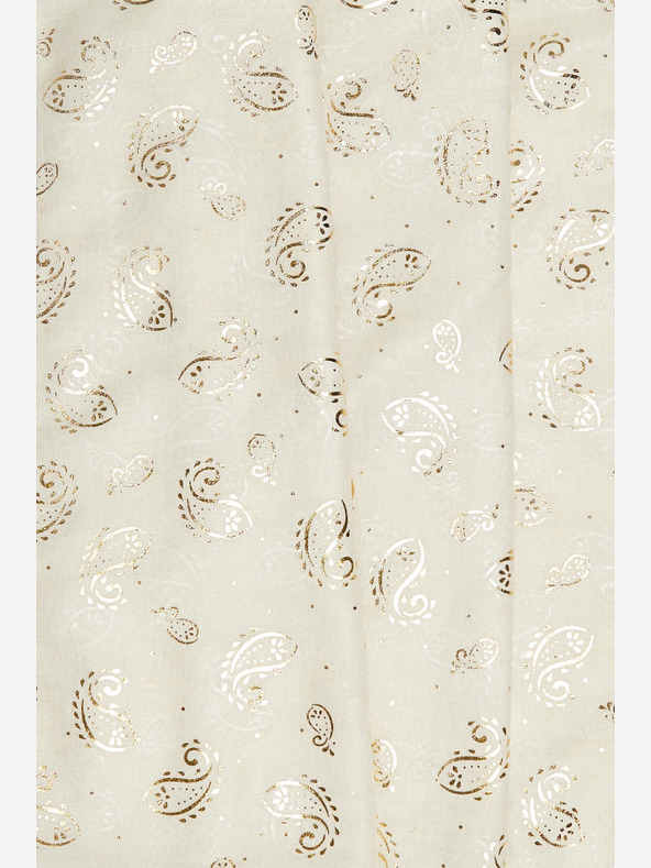 Moodo Krémszínű női mintás sál Moodo