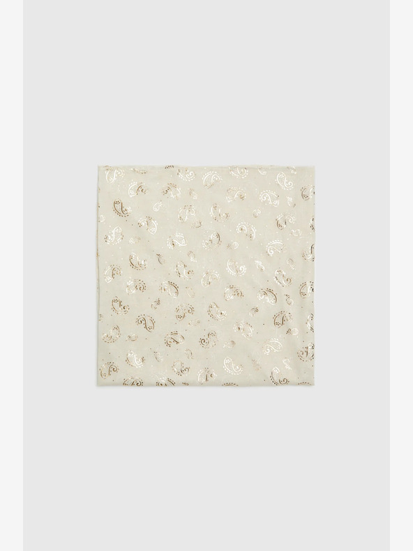 Moodo Krémszínű női mintás sál Moodo