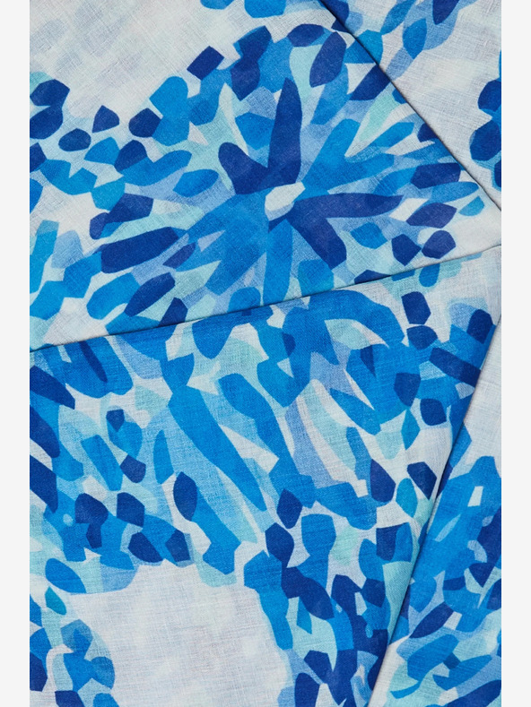 Moodo Fehér és kék női mintás sál Moodo