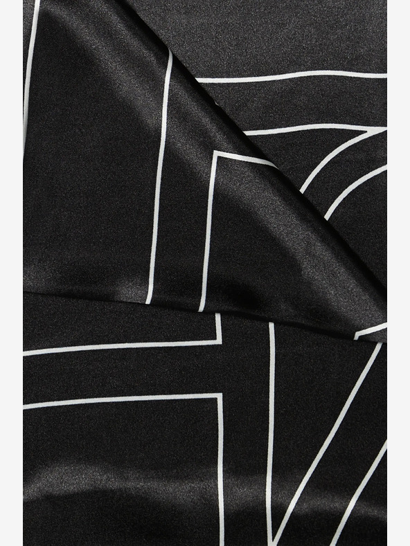 Moodo Fehér és fekete női mintás sál Moodo