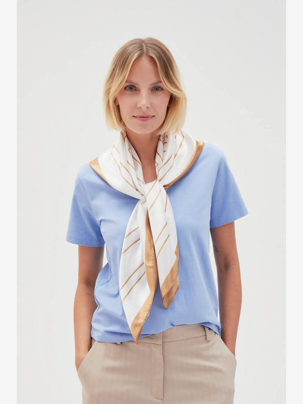 Moodo Fehér női mintás sál Moodo