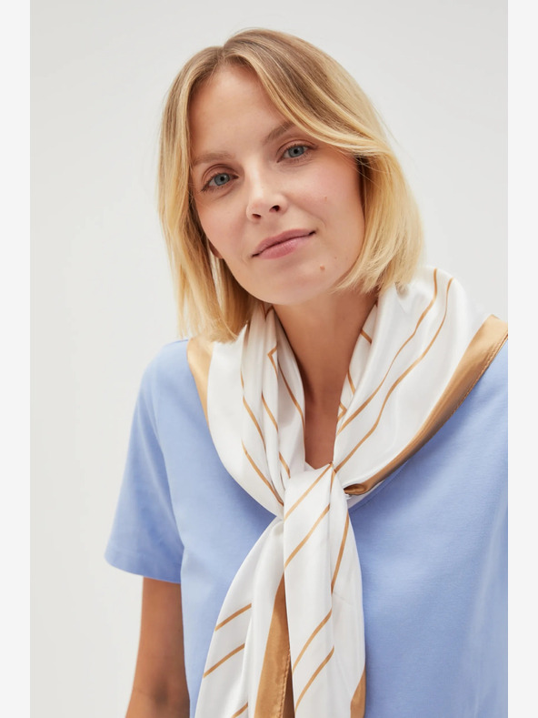 Moodo Fehér női mintás sál Moodo