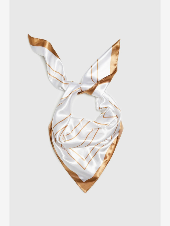 Moodo Fehér női mintás sál Moodo