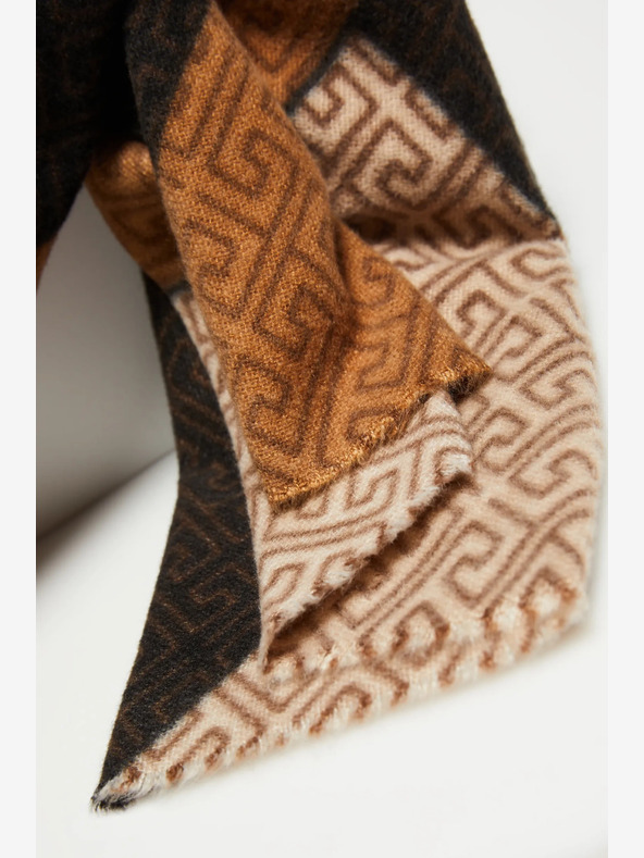 Moodo Barna és fekete női mintás női sál Moodo