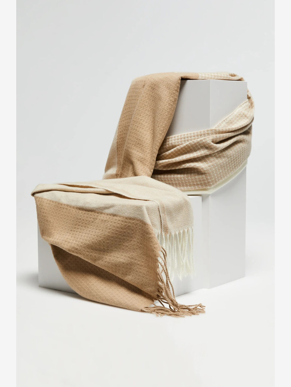 Moodo Bézs és barna női sál Moodo