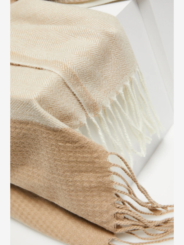 Moodo Bézs és barna női sál Moodo