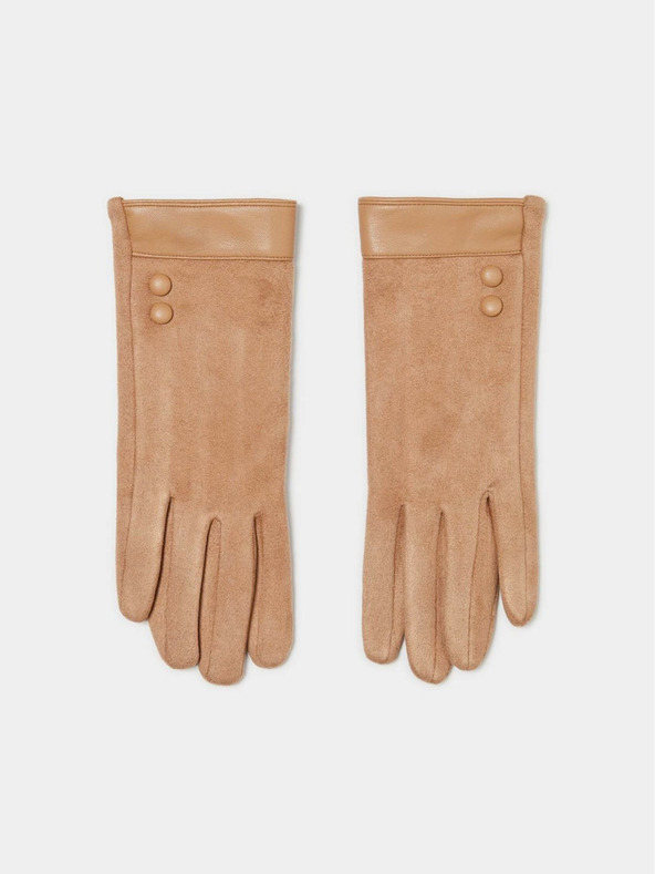 Moodo Kesztyű ökológiai bőrből készült intarziával