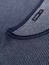 Ombre Clothing Férfi kötött RELAXED FIT pulóver mintás kék Ombre ruházat