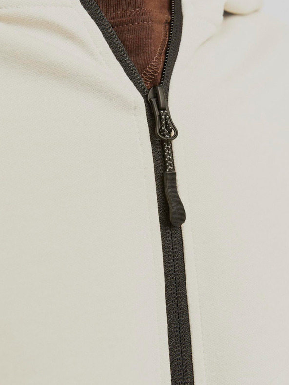 Jack & Jones Jack & Jones férfi bézs színű kapucnis pulóver