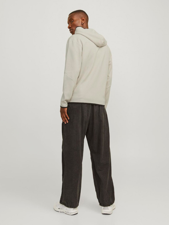 Jack & Jones Jack & Jones férfi bézs színű kapucnis pulóver