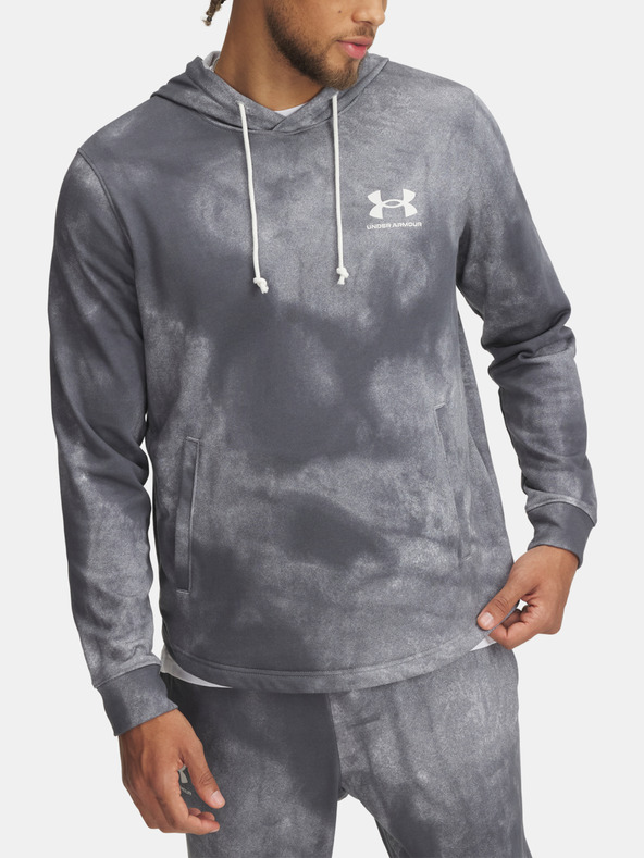Under Armour Férfi felső Under Armour UA Rival Terry AOP Hood Q1