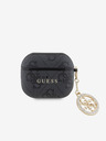 Guess Guess 4G Script PC/PU Charm tok az AirPods 3 készülékhez Fekete