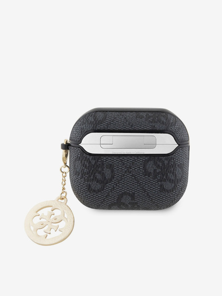 Guess Guess 4G Script PC/PU Charm tok az AirPods 3 készülékhez Fekete