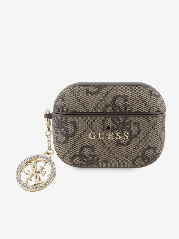 Guess Guess 4G Script PC/PU Charm tok az AirPods Pro 2 készülékhez Barna