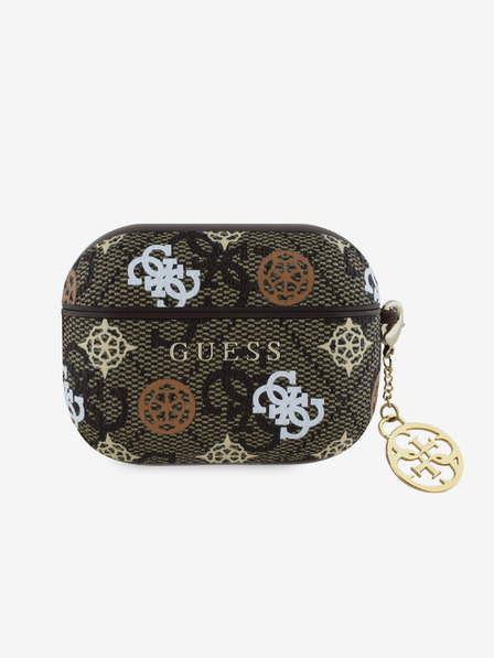 Guess Guess PU 4G bazsarózsa bájos tok AirPods 3 készülékhez Barna