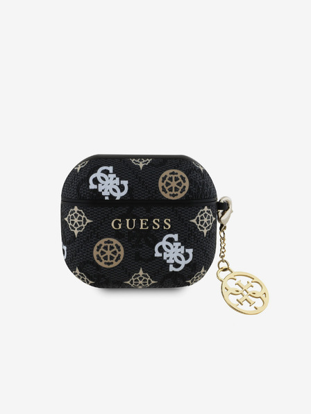 Guess Guess PU 4G Peony Charm tok AirPods 3 készülékhez Fekete