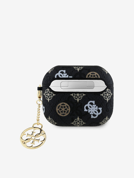 Guess Guess PU 4G Peony Charm tok AirPods 3 készülékhez Fekete