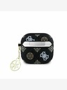 Guess PU 4G Peony Charm Pouzdro pro AirPods 4 Black Tok