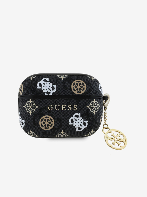 Guess Guess PU 4G Peony Charm tok AirPods Pro készülékhez Fekete