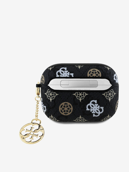 Guess Guess PU 4G Peony Charm tok AirPods Pro készülékhez Fekete