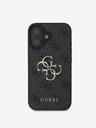 Guess Guess PU 4G fém logós fém hátlap iPhone 16-hoz Szürke