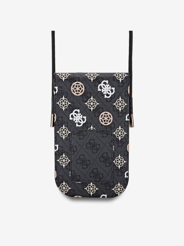 Guess Guess PU 4G bazsarózsa többszínű telefontáska Fekete