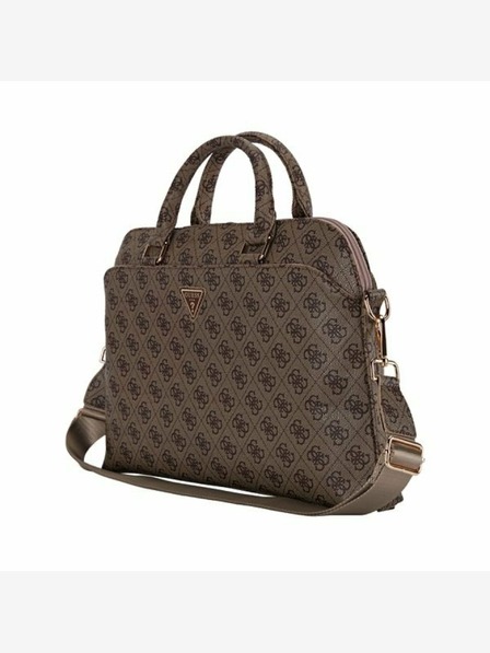 Guess Guess PU 4G háromszög logós notebook táska 15/16" barna