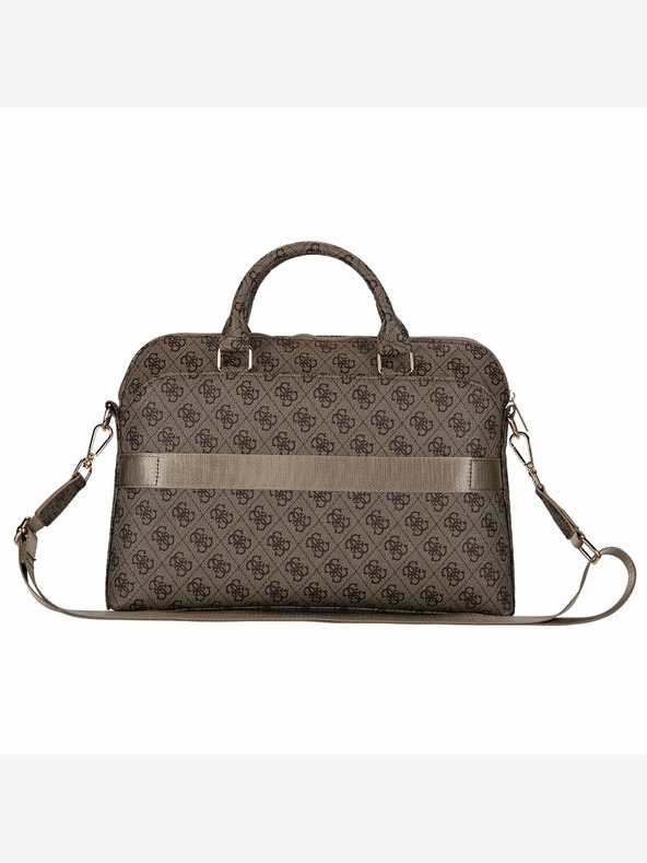 Guess Guess PU 4G háromszög logós notebook táska 15/16" barna