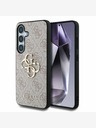 Guess Guess PU PU PU PU 4G fém logós hátlap a Samsung Galaxy S25+ rózsaszínű készülékhez