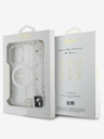 Guess IML Glitter Beads Strap MagSafe Zadní Kryt pro iPhone 16 Pro Max Transparent Telefontok