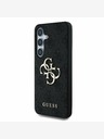 Guess PU 4G Metal Logo Zadní Kryt pro Samsung Galaxy S25+ Grey Telefontok