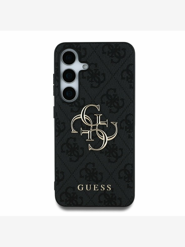Guess PU 4G Metal Logo Zadní Kryt pro Samsung Galaxy S25+ Grey Telefontok