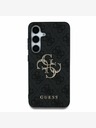 Guess PU 4G Metal Logo Zadní Kryt pro Samsung Galaxy S25+ Grey Telefontok