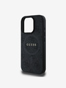 Guess PU Leather 4G Colored Ring MagSafe Zadní Kryt pro iPhone 16 Pro Max Black Telefontok