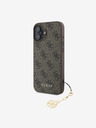 Guess Guess 4G Charm hátlap iPhone 16-hoz Tone on Tone Barna