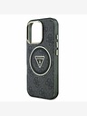Guess Guess IML 4G csillogó és háromszög logóval ellátott MagSafe hátlap iPhone 16 Pro Max-hoz Fekete