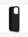 Guess Guess PU szemcsés 4G fém logós fém hátlap iPhone 16 Pro Fekete