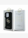 Guess Guess PU szemcsés 4G fém logós fém hátlap iPhone 16 Pro Fekete