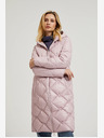 Moodo Világos rózsaszín steppelt kabát mandzsettával Moodo