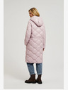 Moodo Világos rózsaszín steppelt kabát mandzsettával Moodo