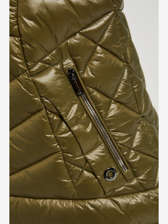 Moodo Zöld steppelt, cipzáras mellény Moodo