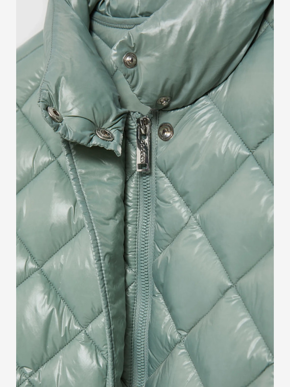 Moodo Zöld női steppelt kabát Moodo